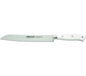 Cuchillo panero arcos riviera blanc 231324 de acero nitrum, con mango de polioximetileno y hoja de 20 cm en estuche