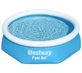 Piscina redonda bestway fast set 244x61 cm azul