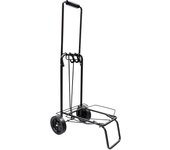 Carretilla plegable metalica de carga - porta maletas con cuerda elastica 93,5x33x44 cm. carro de transporte 50 kg.