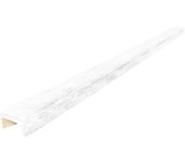 Viga imitación madera 14.5cm de ancho x 8cm de alto x 3m de largo color blanco decorativa de poliuretano vu0009d-b
