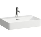 Laufen val lavabo bol, 3 agujeros para grifo, sin rebosadero, 600x400mm, h812285a001581, color: blanco con lcc activo