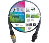 Fitt aspirflex plus 7 m - manguera para aspiración del agua, para conexión a bombas, con filtro de latón, gris