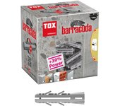 Caja de 100 tacos expansibles sd barracuda, 8 x 40 mm tox 013100061