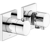 Keuco edition 11 thermostatarmaturen set oculto para 3 consumidores con conexión de manguera y soporte de ducha, 51153011232, color: cromado
