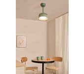 Wind clear lamp - ventilador de techo 40w silencioso ø55cm aspas retráctiles con luz led