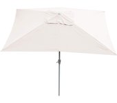 Sombrilla de jardín 2x3m rectangular basculante poliéster/aluminio 4,5kg crema 04_0003892
