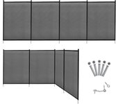 Valla de seguridad para piscina 360x125cm, barrera de protección para niños o mascotas, valla desmontable de teslin para piscina, estanque y jardín