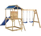 Parque infantil exterior de madera de pino impregnado