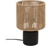 Atmosphera - lámpara de mesa koby negro h24cm