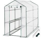 Tectake invernadero 3,6 m³, con 4 baldas