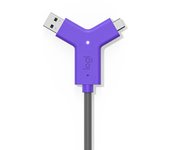Logitech swytch transmisor y receptor de señales av negro, violeta