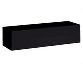 Mueble para tv colgante de 120cm color negro colección switch. acabados brillantes.