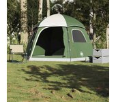 Tienda de campaña familiar igloo 6 personas impermeable verde v8075 unico / verde