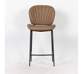 2x taburete elice color topo vintage, patas de metal color negro h101xl47.5xp60