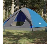 Vidaxl tienda de campaña tipo iglú impermeable 3 personas azul 120 cm