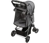 Trixie cochecito de mascotas plegable para gatos y perros gris
