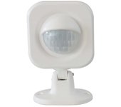 Sensor pir 120° color blanco con control wifi compatible con google assistent y amazon alexa.