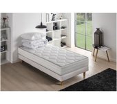 Colchón + somier 90 x 190 cm + edredón + almohada