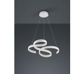 Trio leuchten lampadario a sospensione a led francis 371310131, in metallo bianco opaco, con dimmer da 52 watt