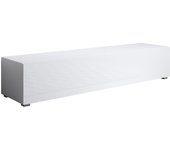 Mueble tv con patas 2 cm | mueble de televisión | mueble de salón | 1 puerta | 160x32x40cm | modelo luke h2 | blanco brillo