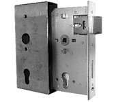 Gah alberts - 413422 cerradura reversible con cilindro de media vuelta + caja 40x185x90mm placa frontal 33mm