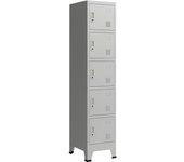 Armario de oficina mueble de almacenamiento para oficina taller dormitorio acero metálico con 5 puertas d 03_0006349