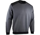 Sweat col rond bicolore - lma - gris/noir - 8093-3xl