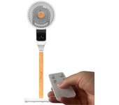 Ventilador de pie bizancio motor ac 50w blanco haya