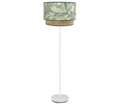Lampara de pie modelo congo blanca con doble pantalla