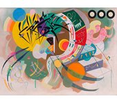 Póster kandinsky, curva dominante (impresión en papel, 80x60 cm, sin marco)