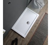 Plato de ducha rectangular 120x80 blanco