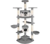 Rascador para gatos 201 cm gris/blanco 3708079