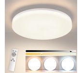 Zmh lámpara de techo led rgb regulable con control remoto para dormitorio y baño