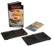Plaques croque monsieur 2 plaques pour gaufrier tefal xa800112