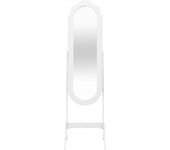 Espejo de pie madera contrachapada blanco 45,5x47,5x160 cm