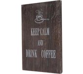 Panel decorativo marco de pared de madera 40x30 cm patrón de café vintage dec04058