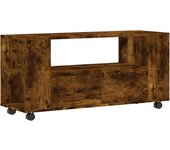 Mueble tv multimedia estantería para televisión buffet para televisión comedor salón dormitorio roble ahu 02_0027286