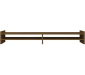 Soporte para monitor 100 x 27 x 15 cm madera maciza de pino marrón 02_0004428