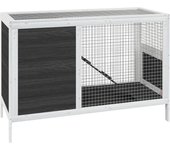 Conejera 103 x 44 x 69,5 cm madera maciza de pino gris 02_0041934