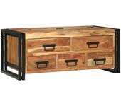 Vidaxl mesa de café 90x50x38 cm madera sólida de acacia