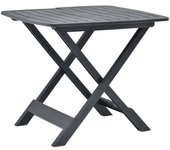 Mesa de jardín plegable antracita 79x72x70 cm plástico vidaxl