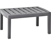 Maison exclusive - mesa de jardín de plástico moca 78x55x38 cm