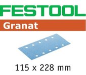 Festool hoja de lijar stf 115x228 p40 gr/50 granat