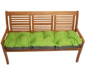 Cojín de asiento para banco de jardín 120x50cm, cojín de banco, cojín para muebles de jardín, cojín de suelo, exterior/interior, lima