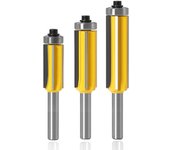Fresa de copia de 8 mm - broca de 4 flautas con rodamiento para fresadora y herramienta de carpintería