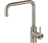 Mezclador de fregadero de cocina de acero inoxidable con caño regulable pollini nf0001 - acero inoxidable cepillado