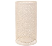 Paragüero redondo de forja blanco 24x24x45h cm