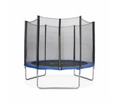 Cama elástica con protección red de 305cm, mars, azul, 303x303x78 cm