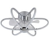 Ventilador de techo jura cromo d.53,5cm 5 aspas, con led 74w 5260lm 3000-6500k