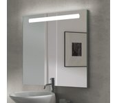 Emuca espejo de baño pegasus con iluminación led frontal, rectangular 600x700mm, ac 230v 50hz, 6w, aluminio y cristal